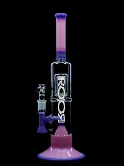 ROOR® Tech Fixed<br>14" 50x5 Barrel Bubbler<br>Purple & Pink