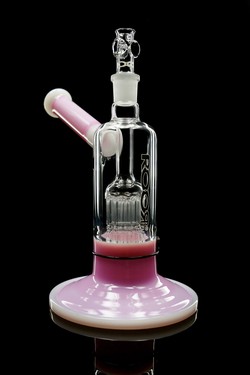ROOR® Tech <br>Fixed 10-Arm Tree Bubbler<br> Pink & White