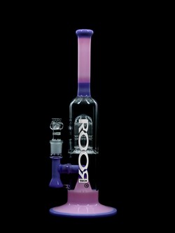 ROOR® Tech Fixed<br>14” Stemless Bubbler<br>Purple & Pink